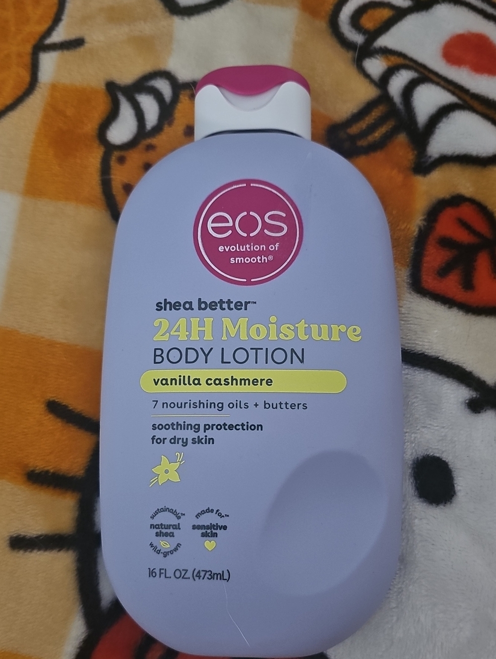 eos Lavender Purple & Pink 24H Moisture Body Lotion - Vanilla Cashmere